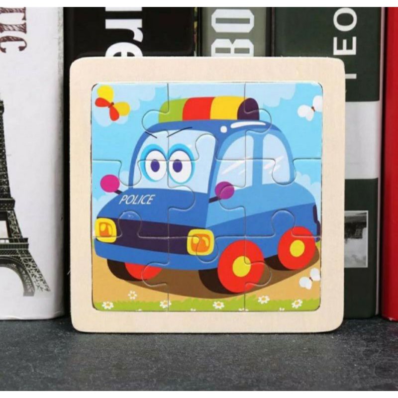 Puzzle MINI KECIL Wooden Mainan Puzzle Kayu 3x3