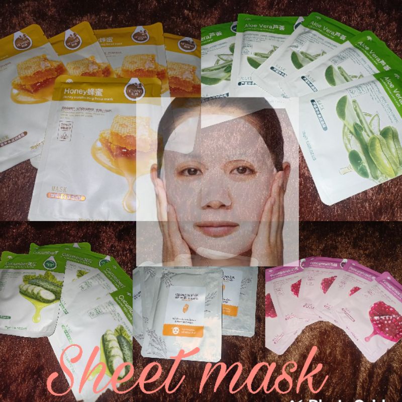 sheet mask rorec / MASKER PERAWATAN WAJAH