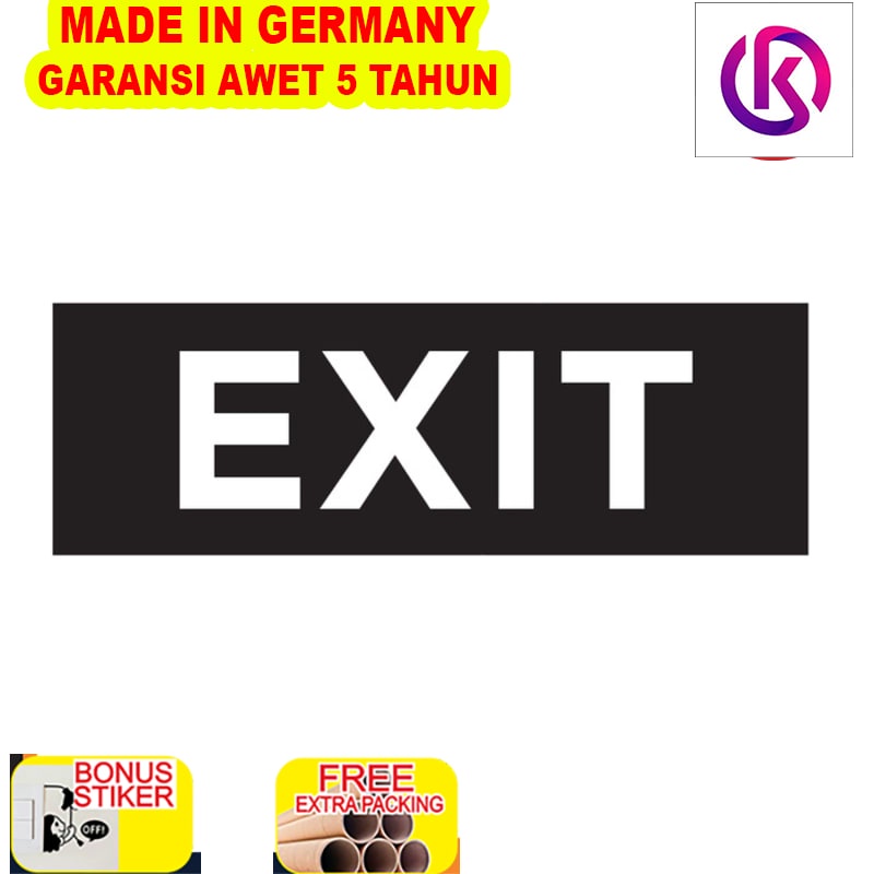 

Grosir Sign Acrylic Exit | Sign Akrilik Timbul Exit | Signage Board