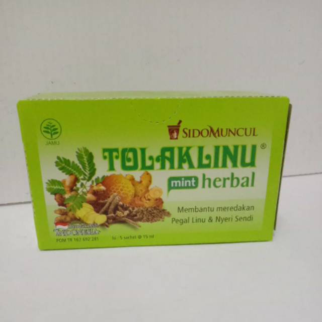 

Tolak Linu Mint Herbal Sidomuncul box isi 5 sachet