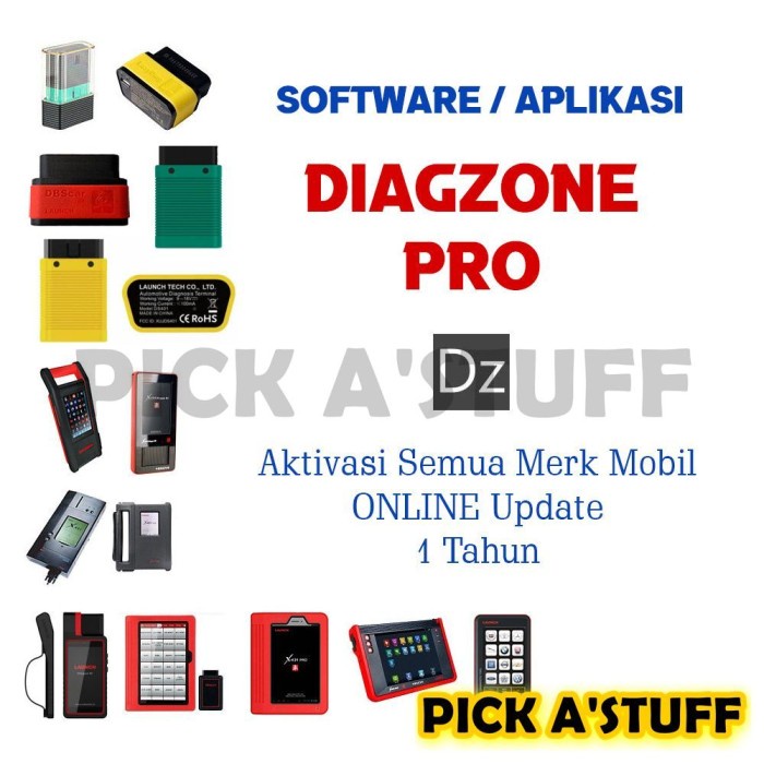 Aktivasi Full Software Diagzone Pro Launch Easydiag Golo X431 Mdiag