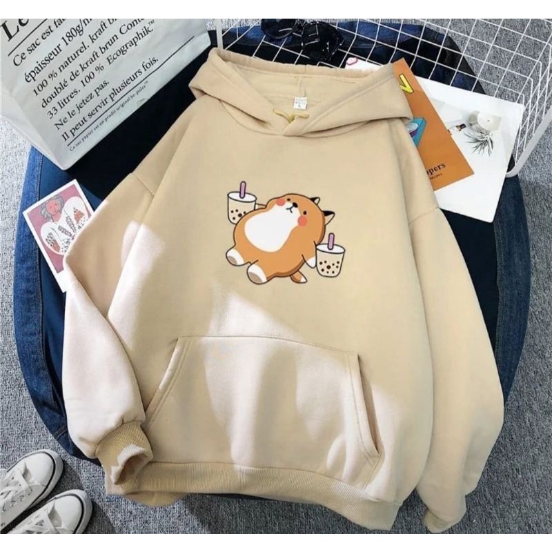 Sleepy hoodie sweater cewek wanita