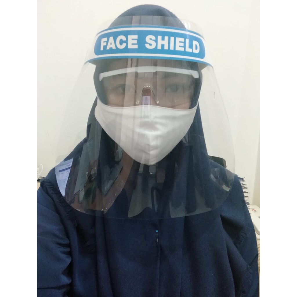 Face shield masker mika medis transparan pelindung safety mask FACE MASK Pelindung wajah APD