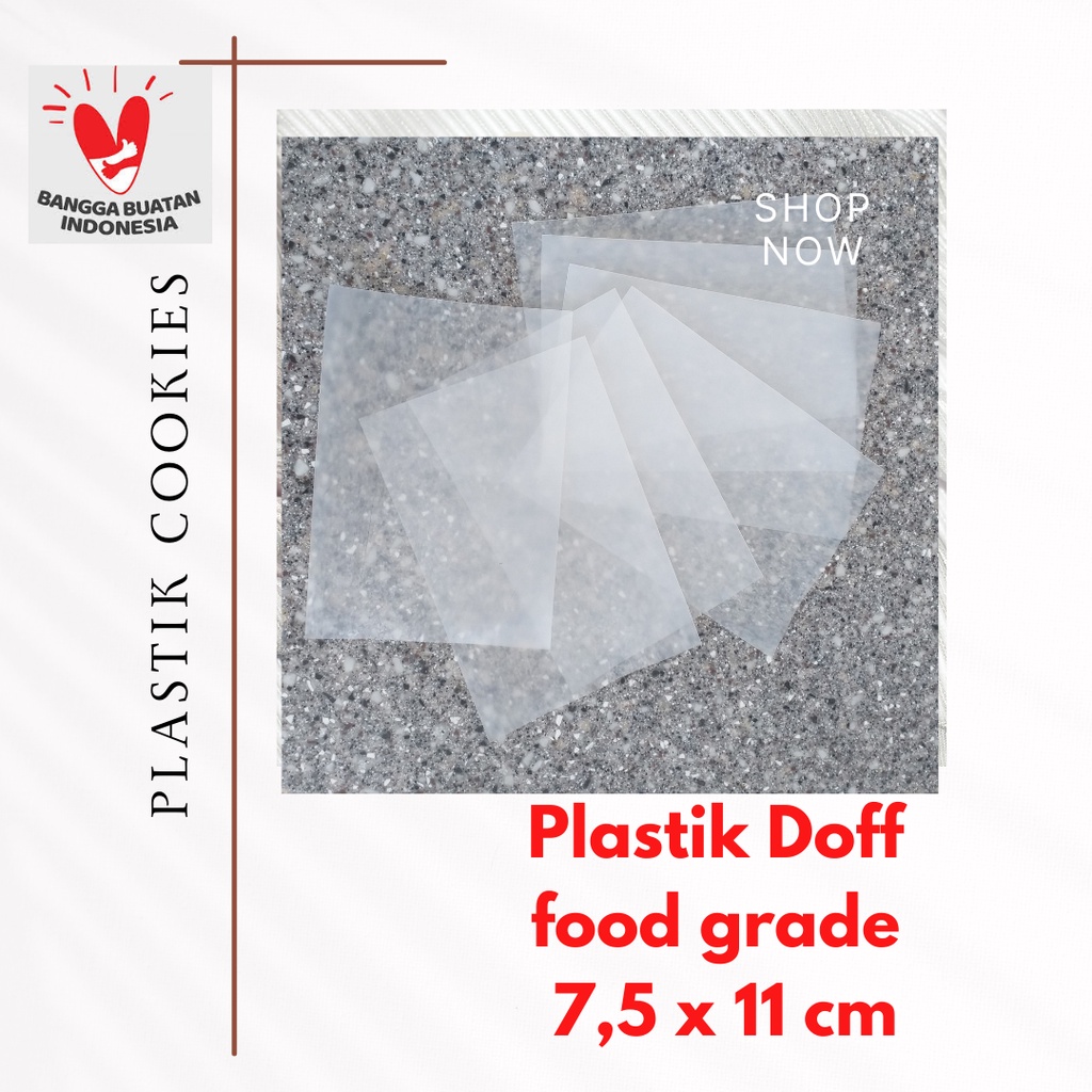 

Plastik Cookies Doff Polos uk 7.5 cm x 11cm