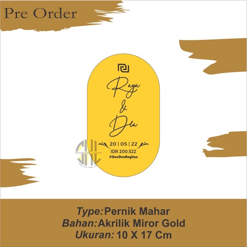 Pernik Mahar Kapsul Mirror Gold