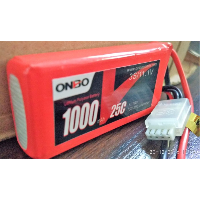 Lipo Battery 3s 11.1v 1000mah 25-50c Onbo Power