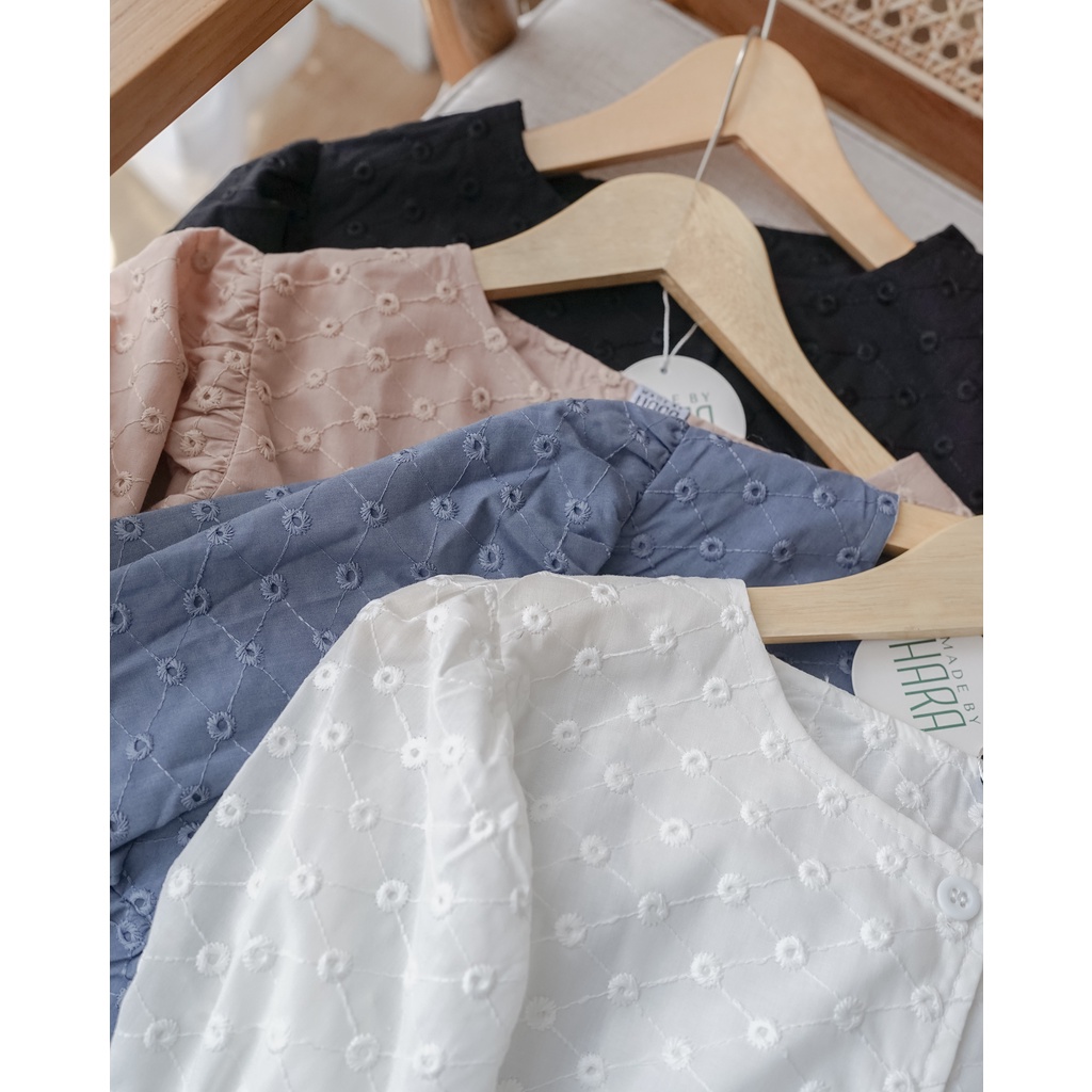 CHANMI TUNIK - HARASKIRT ATASAN KEMEJA TUNIK BRUKAT BORDIR