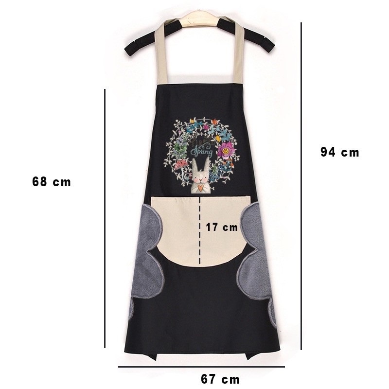 BRGUNIK Celemek Masak Penutup Memasak Dapur Oxford Cloth Apron Tahan Air Dan Tahan Minyak R394