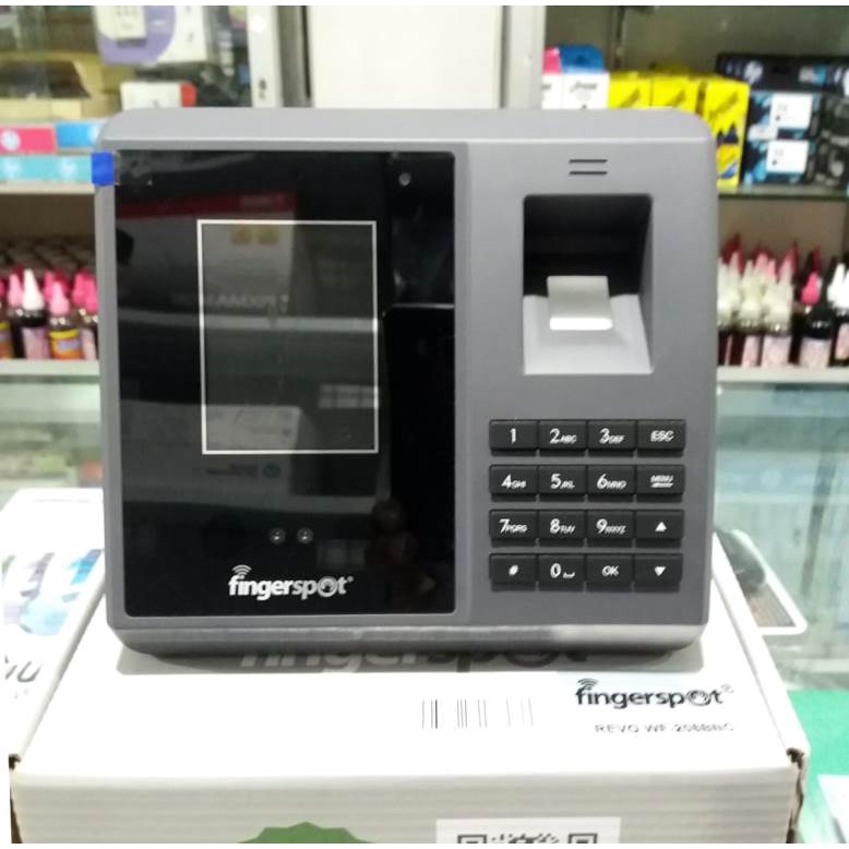 MESIN ABSENSI SIDIK JARI FINGERSPOT  REVO WF 206 BNC  GREY MESIN ABSENSI SIDIK JARI.