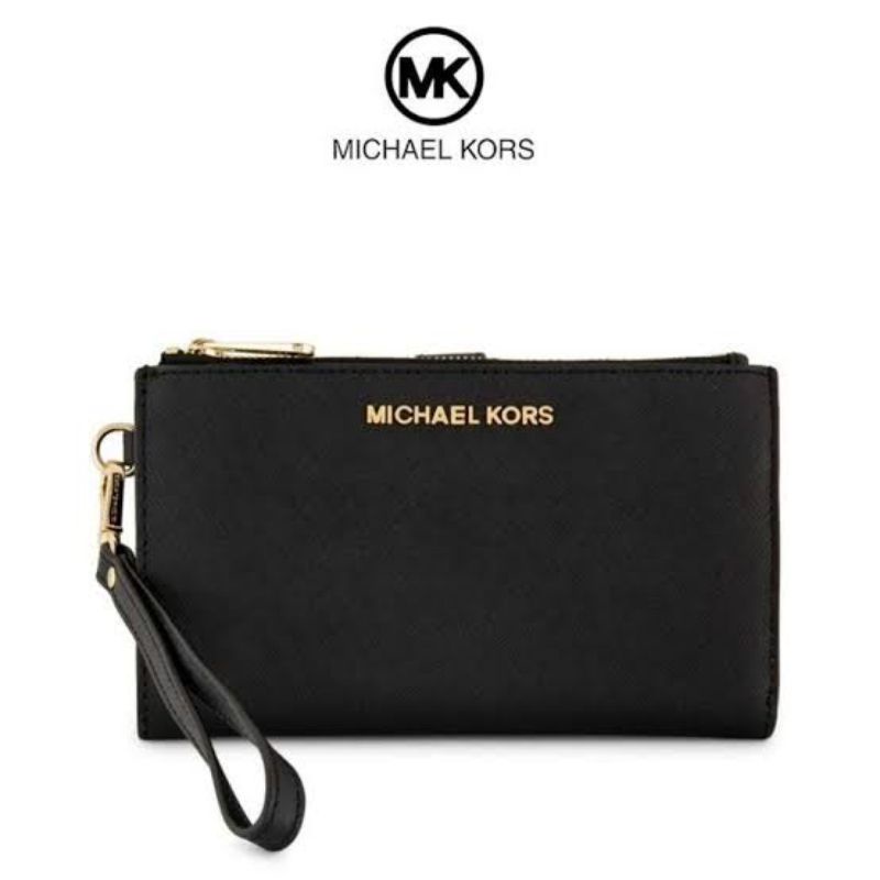 MICHAEL KORS MK JET SET TRAVEL DOUBLE ZIP BLACK ORIGINAL