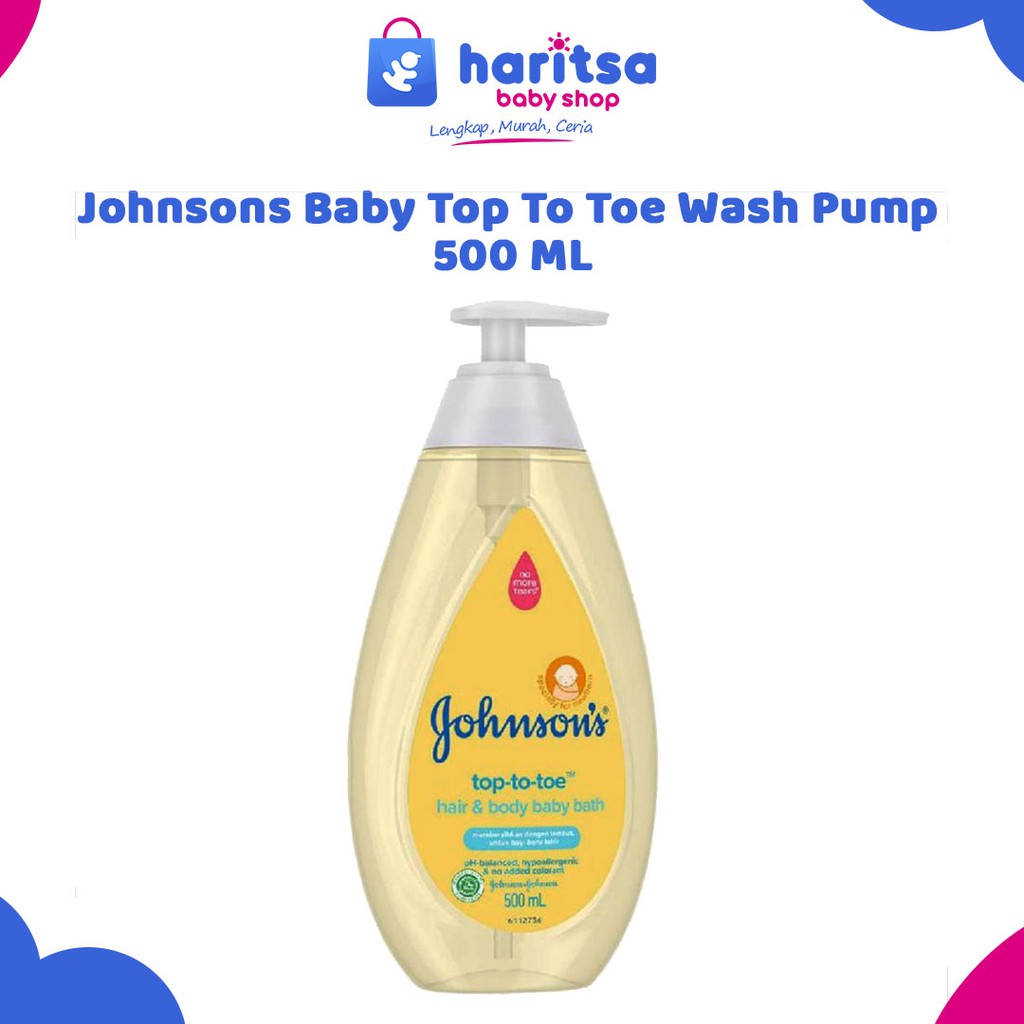 Johnsons Baby Top To Toe Wash Pump  500 ML / Hair And Body Baby Bath