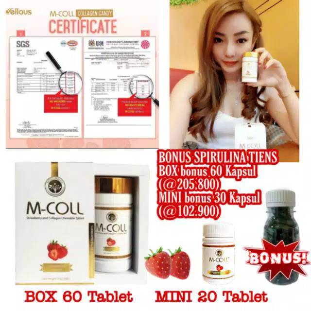 M-COLL COLLAGEN CANDY ORIGINAL-Whitening & Beauty Skin Care & Anti Aging&Vitamin Kulit