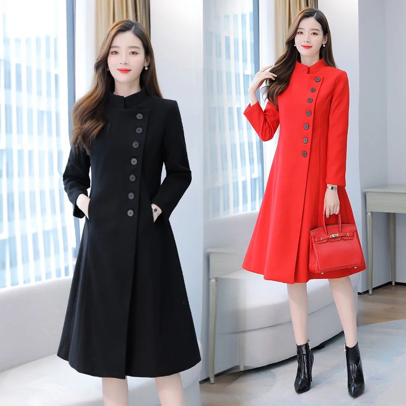 long coat wanita musim dingin