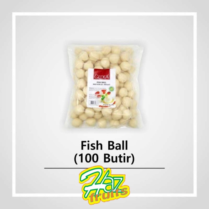 

CEDEA baso ikan fish ball kecil 1kg isi 100 butir bakso ikan halal