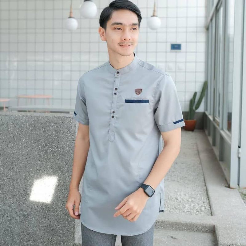 baju koko kurta baju lebaran baju muslim lengan pendek