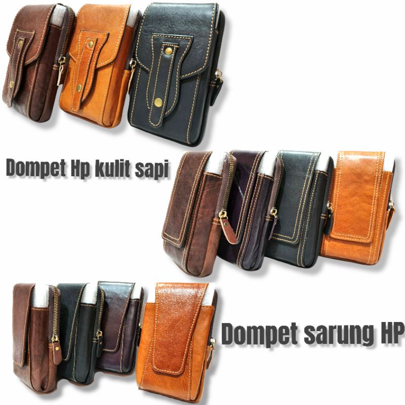 DOMPET HP IKAT PINGGANG KULIT SAPI ORIGINAL