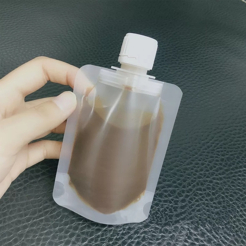 [30/50/100ml Portable Travel Lotion Clamshell Packaging Bag] [Matte Frosted White Skin Care Product Packaging Bag] [Cosmetic Storage Bag] [Dustproof Sealing Bag For Disinfectant &amp; Essential Oil &amp; Shampoo]