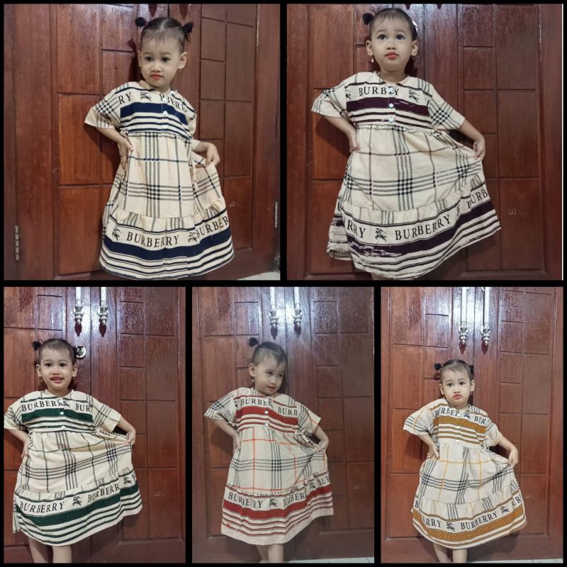 MIDI DRESS ANAK USIA 2 _ 3 _4_  TAHUN