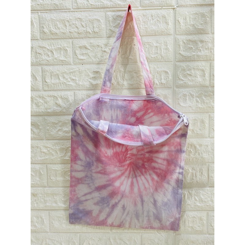 TOTEBAG TIE DYE HANDMADE, TOTEBAG MURAH CUSTOM WARNA