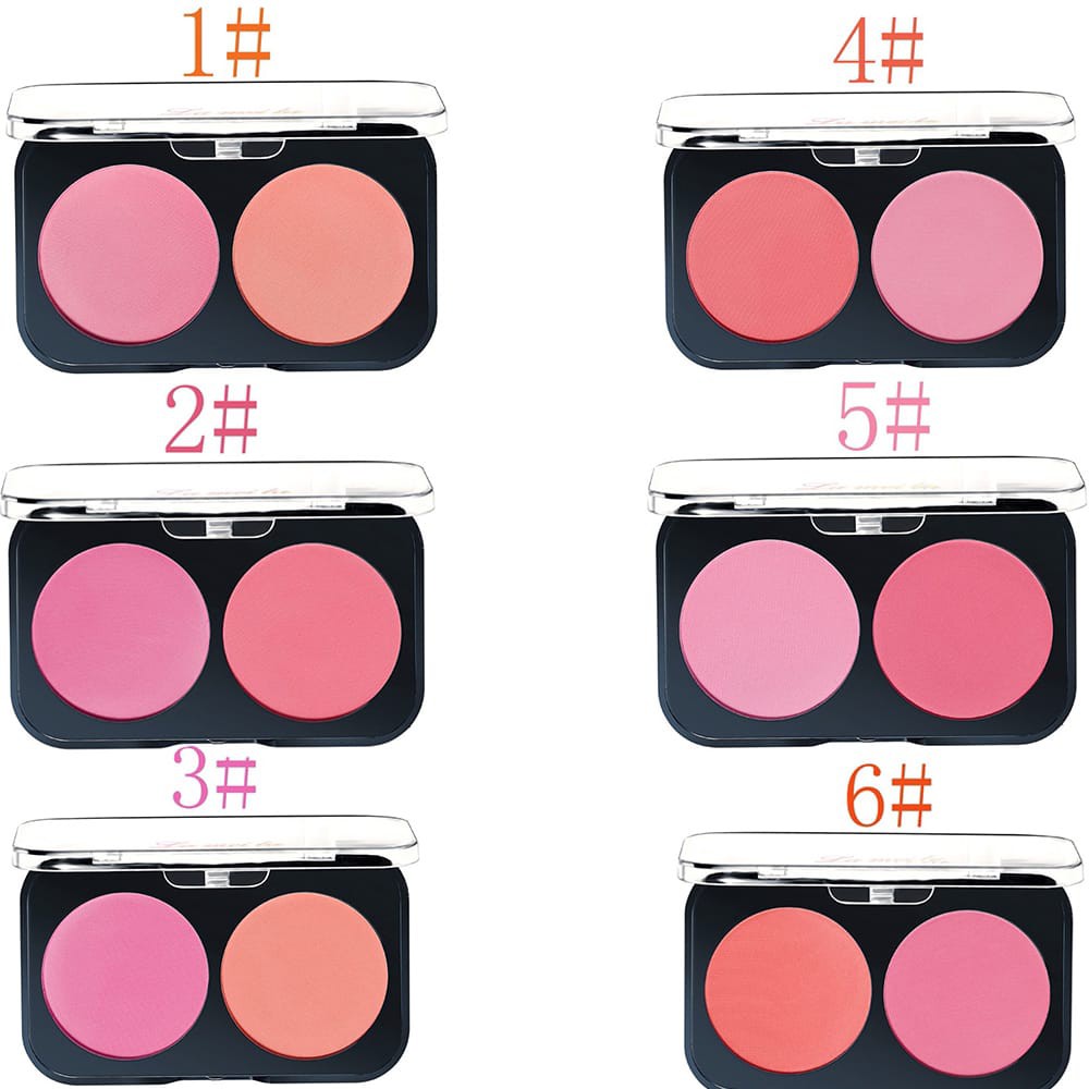 HK5006-LAMEILA Palet Blush On 6 Warna pilihan Mineral Pigment Blusher Powder