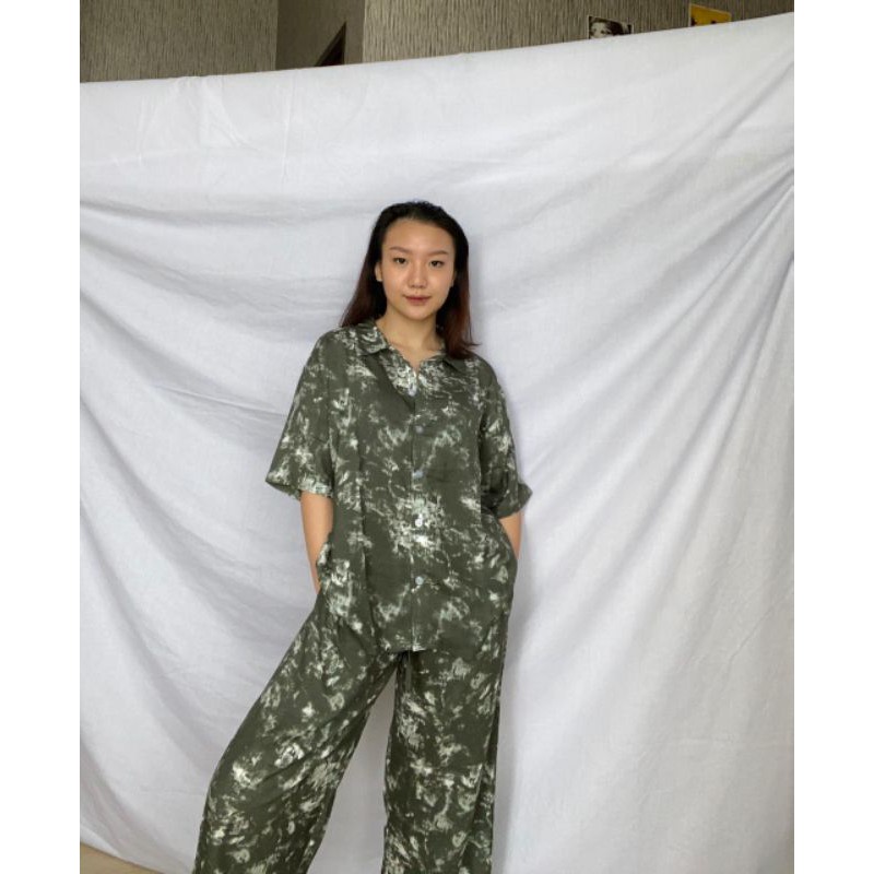 UBE SET - Piyama set / Baju Tidur Set Wanita / Baju Santai Rumahan