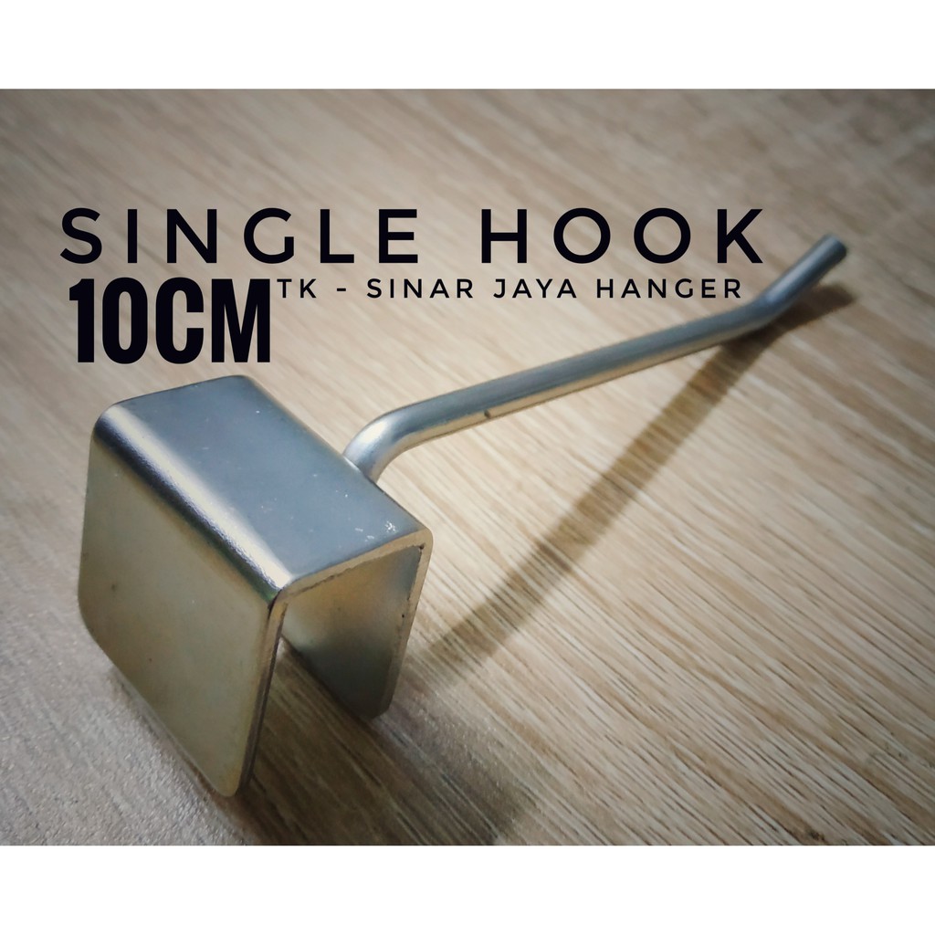 Single Hook pipa kotak ukuran 10Cm