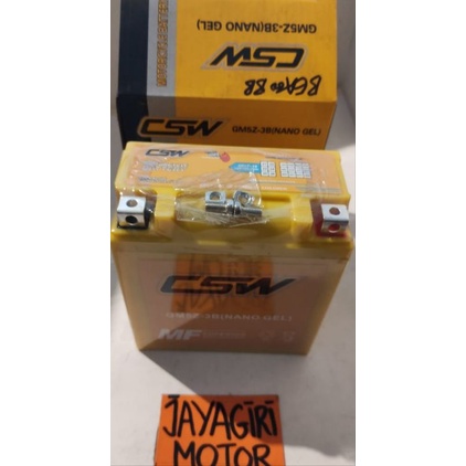 Aki Accu Kering GM5Z GM5Z3B CSW Astrea Grand Mio Smile Sporty Old Vega Jupiter F1ZR Z Shogun 110 125