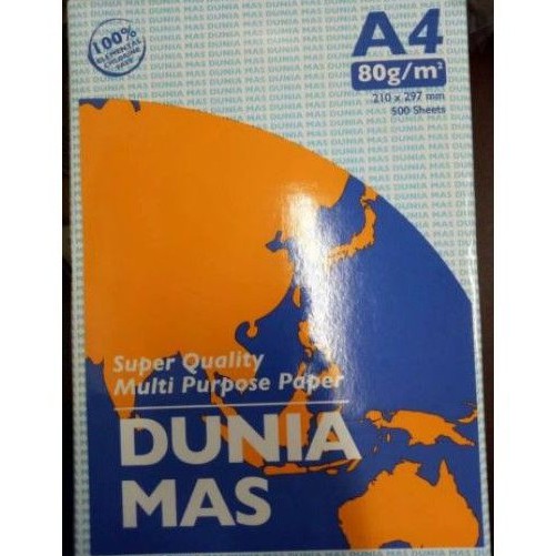 

Kertas Dunia mas A4 80 gr