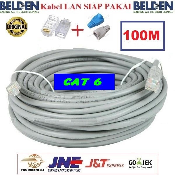 Kabel LAN Belden 100 M UTP RJ45 Cat6 ORIGINAL USA 100 Meter