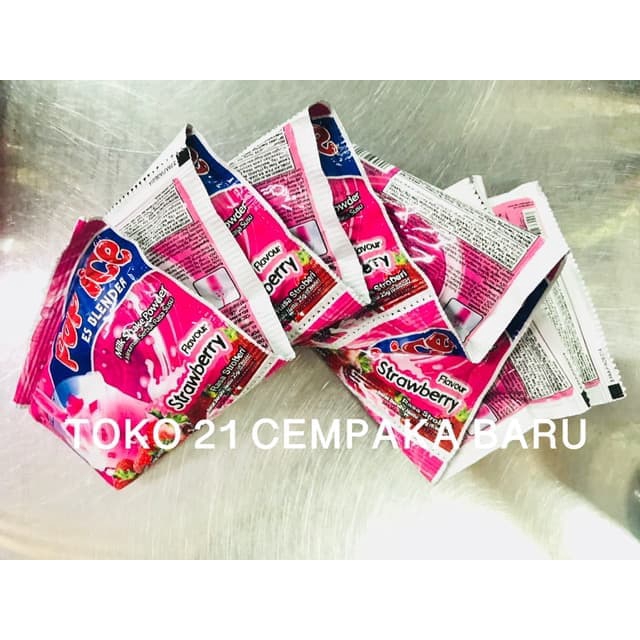 

Pop Ice Rasa STRAWBERRY 1 RENCENG isi 10 SACHET | Powder Pop Ice Stroberi Murah Promo