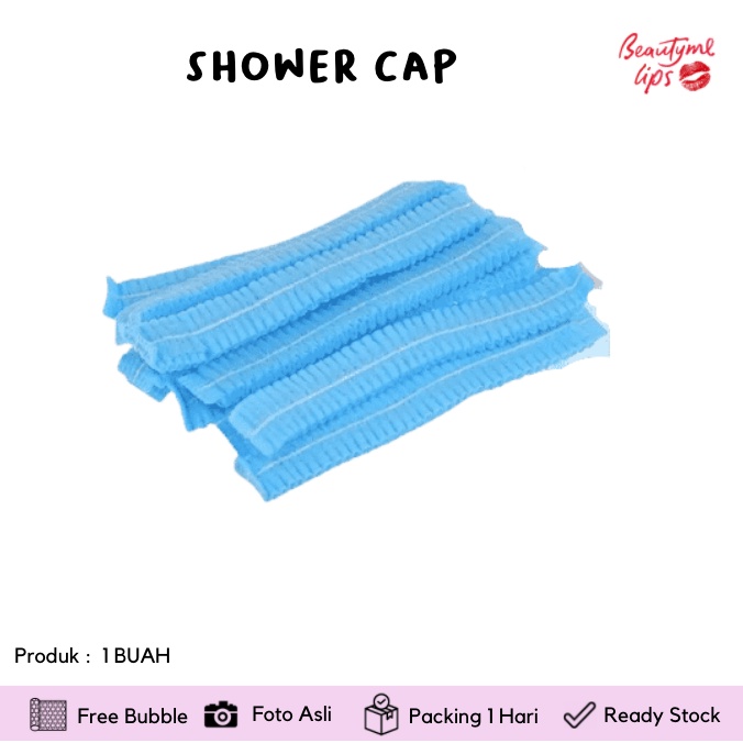 SHOWER CAP medis / penutup kepala / penutup kepala gojek / shower cap ECER (SESUAI FOTO)