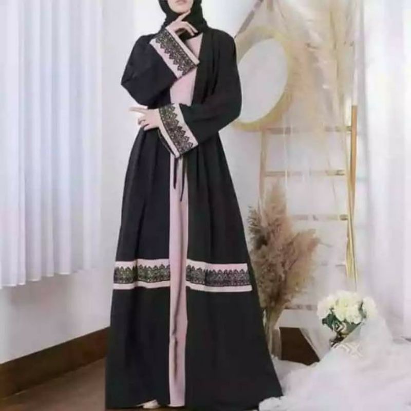 NURMA DRESS / DRESS MUSLIM FZ gamis baju muslimah baju muslim wanita gamis turki renda gaun