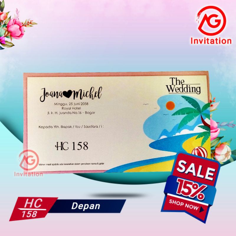 Blanko undangan HC 158