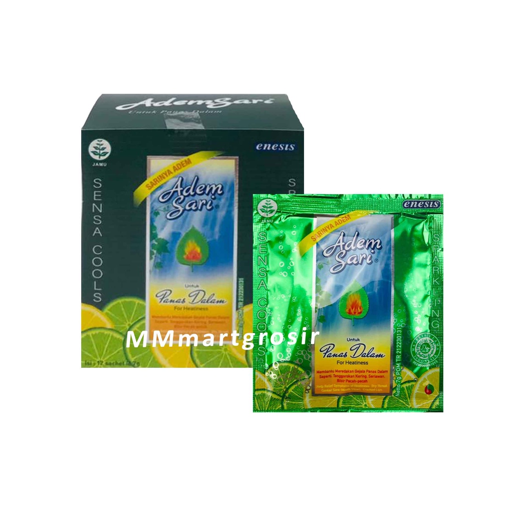 Adem Sari / Untuk Panas Dalam / Sparkling Sensa Cools / 1 Box Isi 12pcs