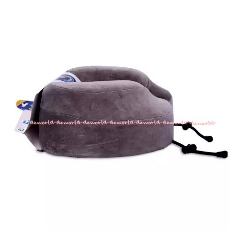 Cabeau Evolution Pillow Bantal Leher Memory Foam Bantal Travel Abu Abu