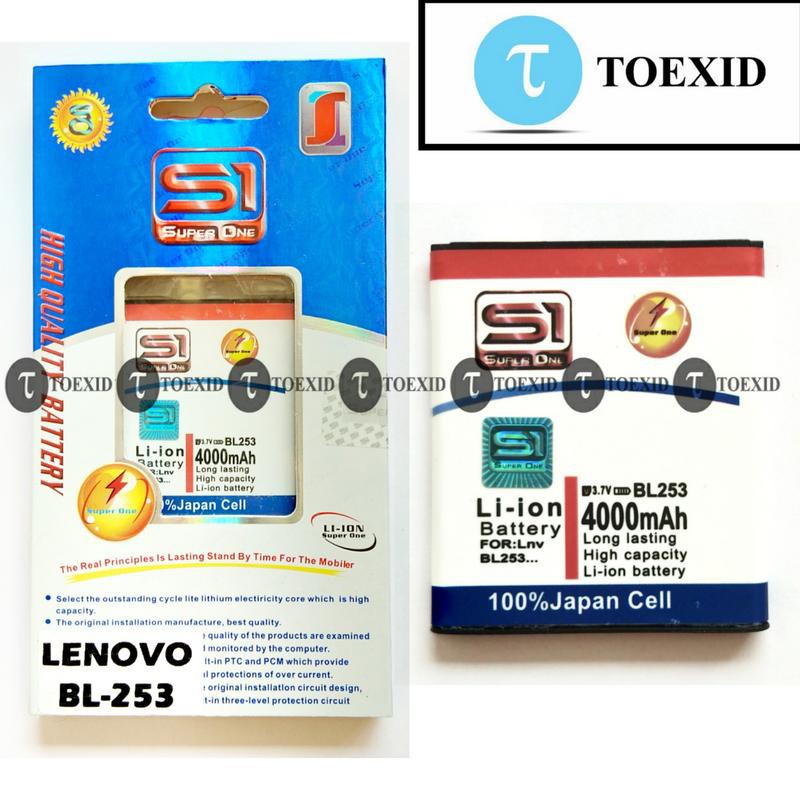Baterai Lenovo A1000 / A2010 / A2580 / A2860 BL253 - Batre Double Power - Super One Original
