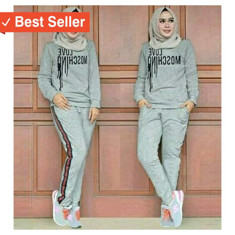 MURAH FASHION BAJU CEWEK / set training mochi baju training wanita baju olahraga wanita jumbo