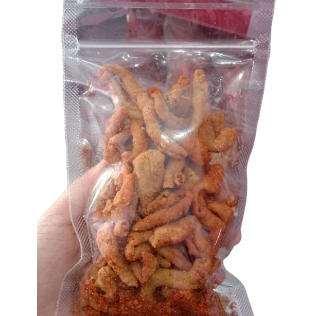 

keripik usus pedas