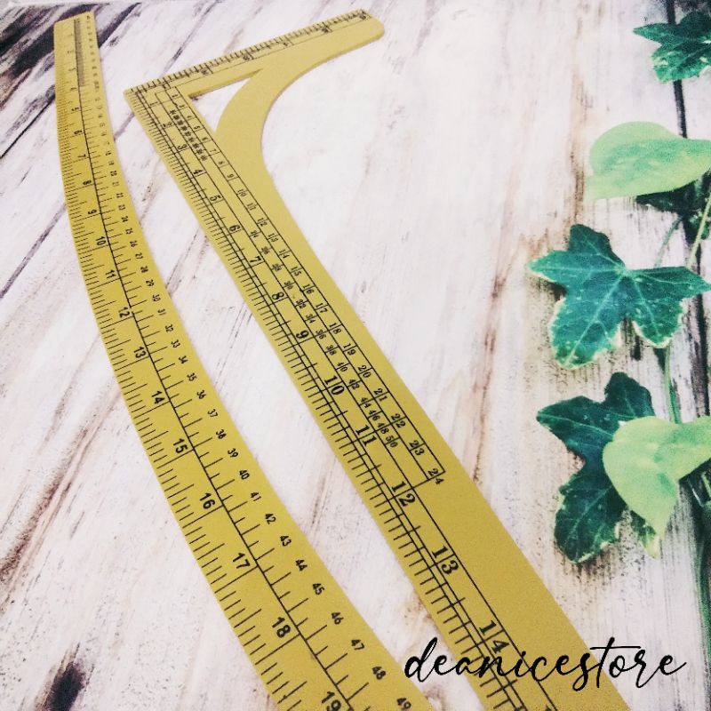 Penggaris Pola | Mistar Jahit - Harga per Pasang