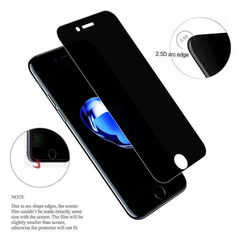 Pelindung Layar Tempered Glass Anti Spy Untuk IPhone X XS Max XR SE 2022 2020 7 8 6 6s Plus 13 12 11 Mini Pro Max