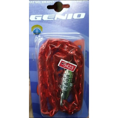 Kunci gembok rantai sepeda pakai kode