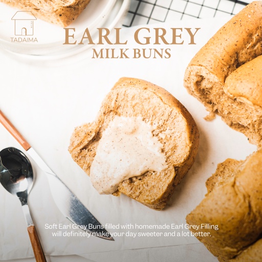 

Japanese Milk Bread Earl Grey / Milk Bun / Roti Sobek