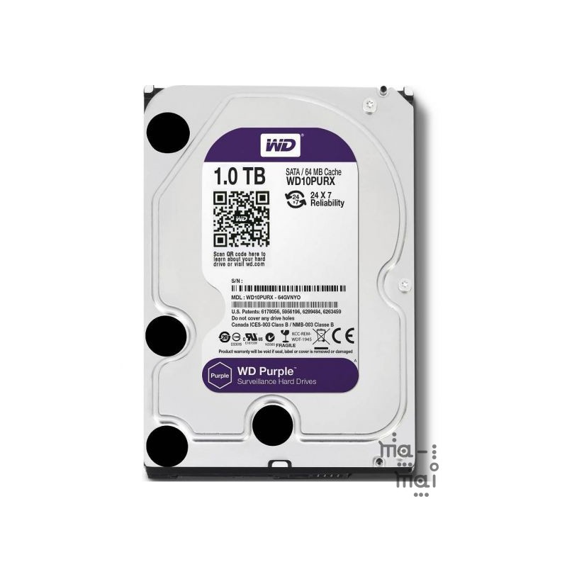 WD PURPLE 1 TB 3,5&quot; SURVEILLANCE CCTV WD PURPLE 1TB