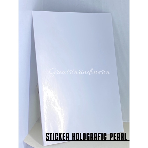 

STICKER PEARL/MUTIARA HOLOGRAFIC WATER PROFF A4/10 LEMBAR