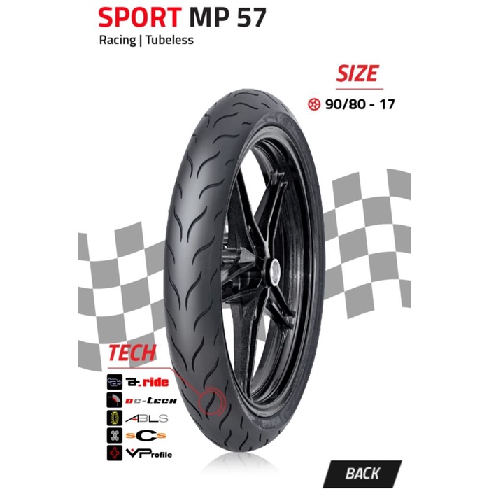 BAN FDR SPORT MP 57 90/80-17 TUBLES RING 17