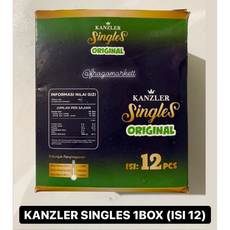 

Kanzler Sosis Singles Original Tinggal Makan 1 Box (Isi 12)