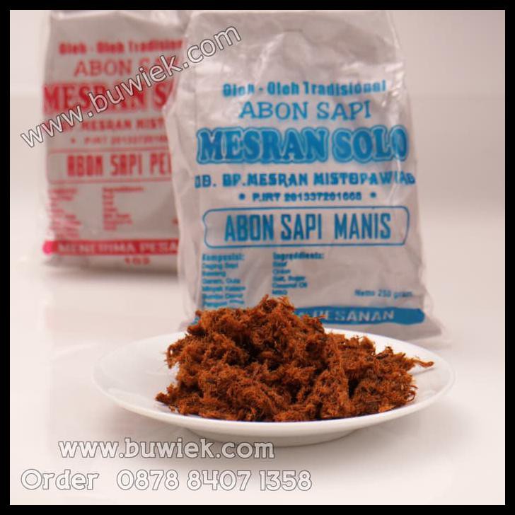 

HOT SALE Abon Sapi LEGENDARIS Mesran Solo - MANIS terjamin