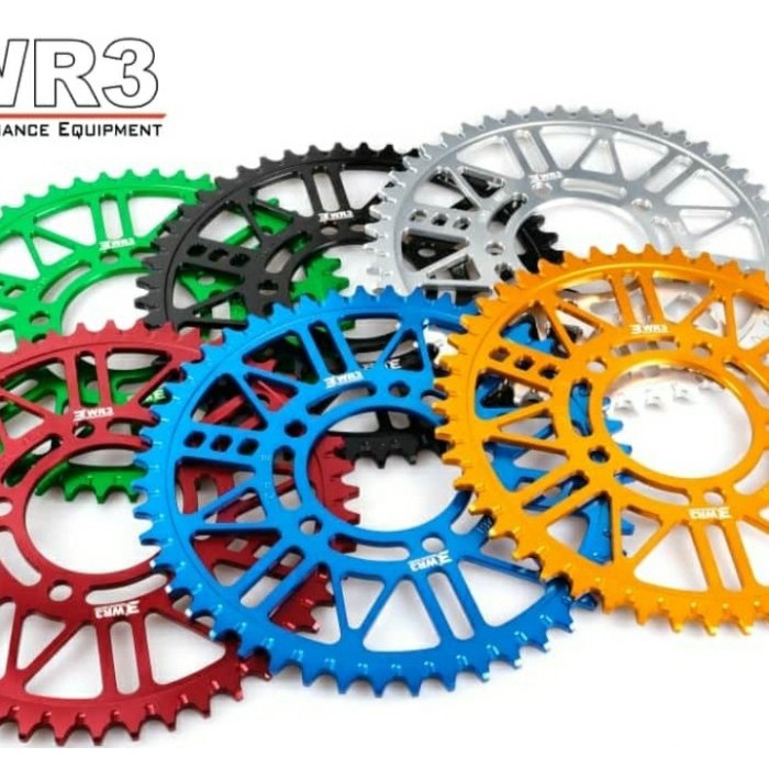 Gear belakang ZX25R WR3 520 ukuran 48T 49T gir rear sproket 4 cyclind-3