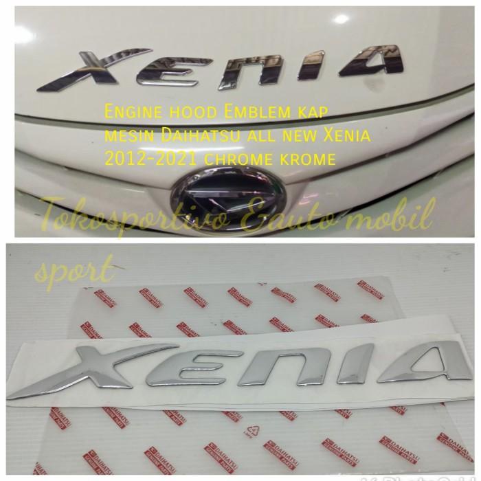 EmbLem Logo Huruf Tulisan kap mesin Daihatsu all new Xenia Krome xenia
