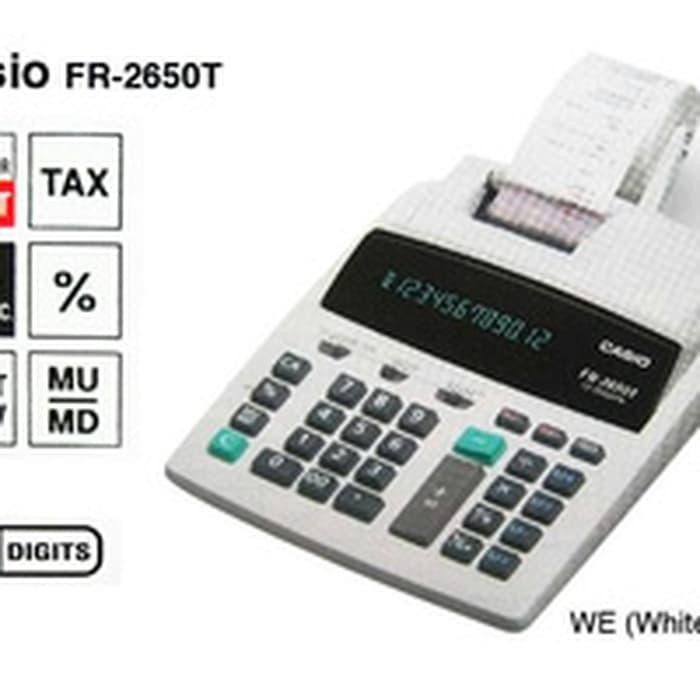 

Termurah CASIO FR-2650T KALKULATOR PRINTING Paling oke